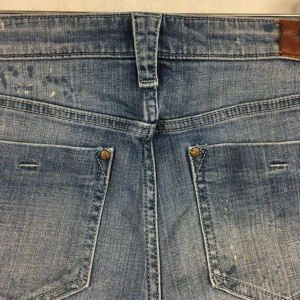 Holding‎ Horses Anthropologie Shorts Womens Sz 26 Blue Mid Rise Cut Off Denim - Picture 12 of 12